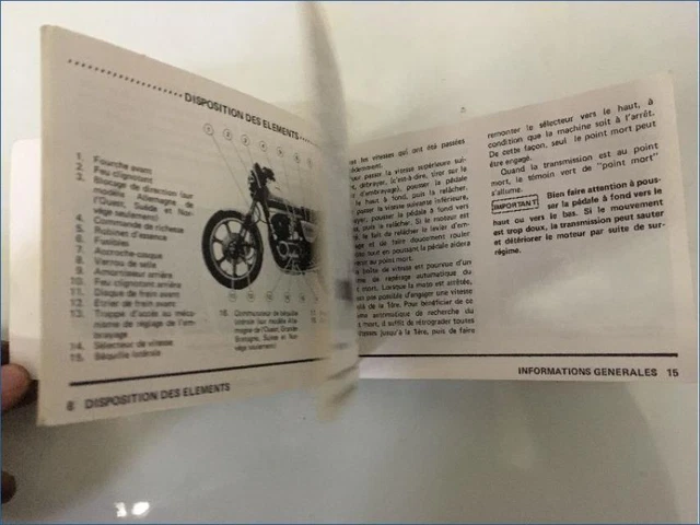Manuale Utente per moto KAWASAKI Z 400 J2 1974 Per 1983