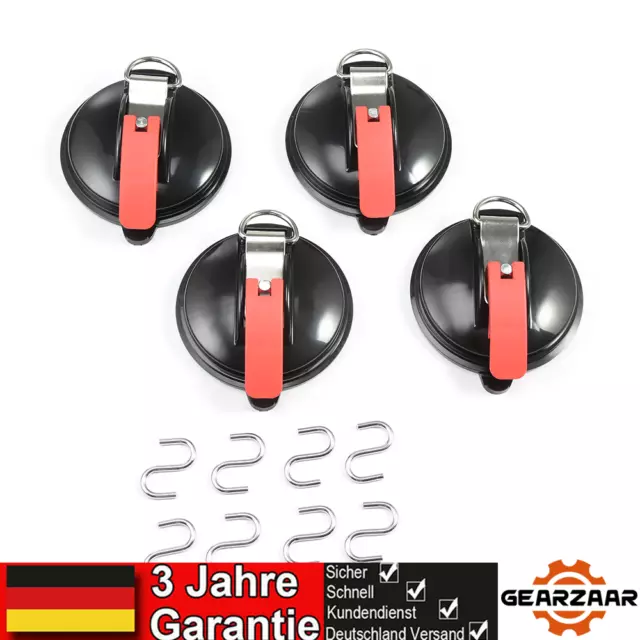4pcs Saugnapf Befestigung für Markise am Wohnmobil per Saugnapf Camping DE