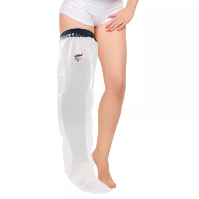 LimbO Full Leg Waterproof Protector for Cast & Dressings - Bath Shower Cover