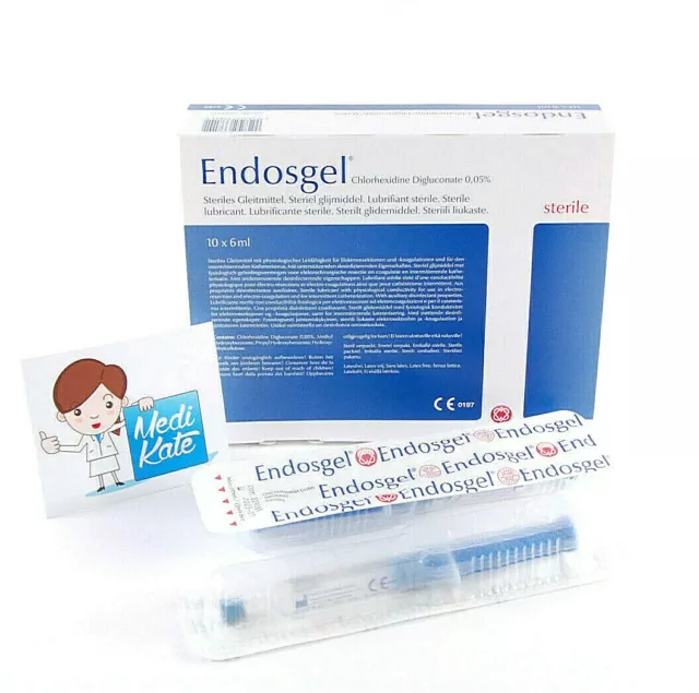 Katheter-Gleitmittel Endosgel 10 x 6 ml steriles Gleitgel - PZN 04688252