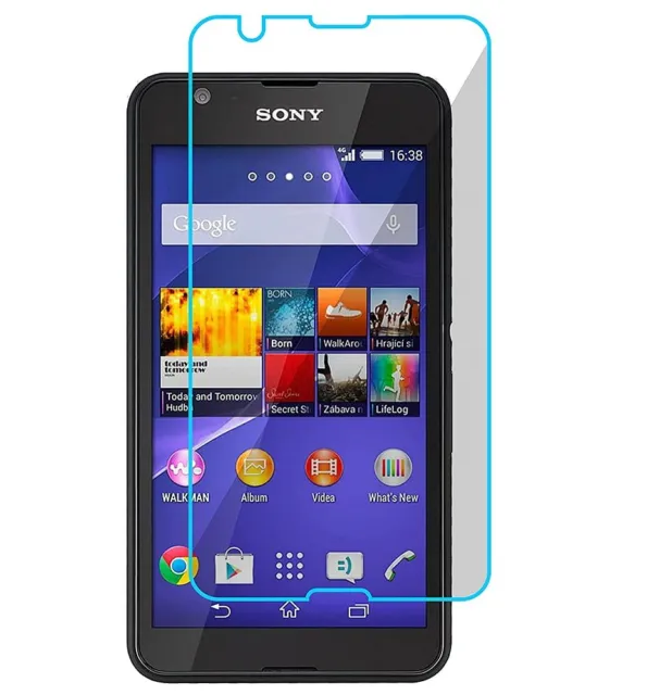 For SONY XPERIA E4 DUAL FULL COVER TEMPERED GLASS SCREEN PROTECTOR GENUINE GUARD