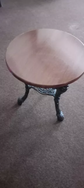 antique cast iron pub tables