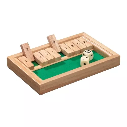 Shut The Box (Ferme la Boîte) - Mini - Bois D'Hévéa