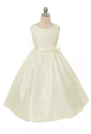 New Flower Girls Ivory Dress Size 6 Wedding Graduation Party Fancy Easter Formal