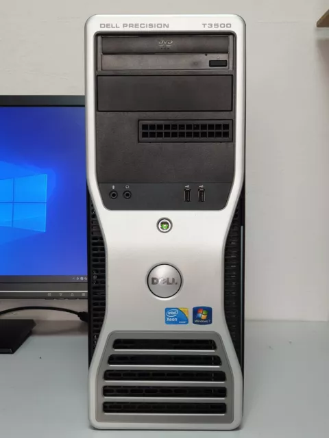 DELL T3500 Win.10 schnel PC Xeon Wie i7 16GB RAM 512GB SSD+1TB HDD COM LPT Comp