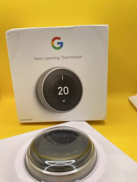 Google Nest Learning Thermostat (3rd Generation) Smart Thermostat -stainless