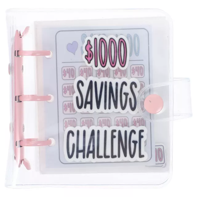 Budget Books 100 Envelope Challenge Binder Money Saving Photo Album Clips