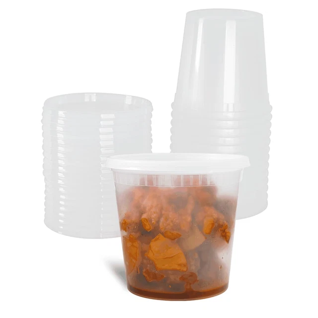FP-IMDC24-PP 24 Oz PP Deli Containers W/Lids (Case of 240)