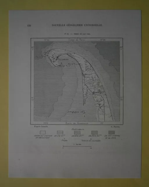 1892 Perron map OUTER CAPE COD, MASSACHUSETTS, #23