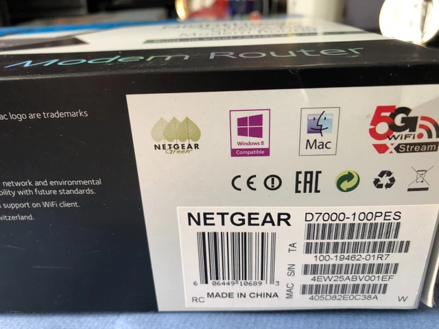 Modem router Netgear Nighthawk AC1900 D7000 VDSL ADSL wifi dual band usato 2