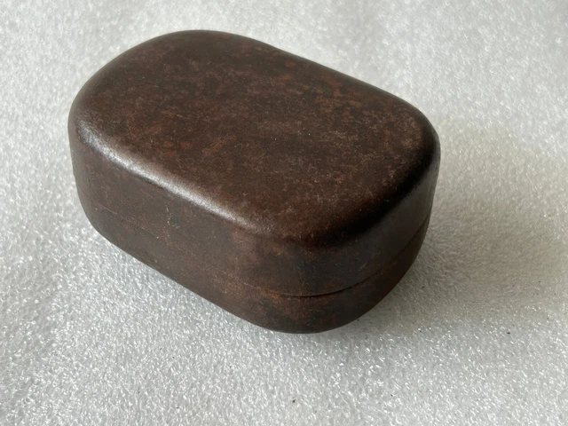 19th CENTURY RARE OLD VINTAGE RUSTIC IRON RICH PATINA UNIQUE SOAP DISH BOX