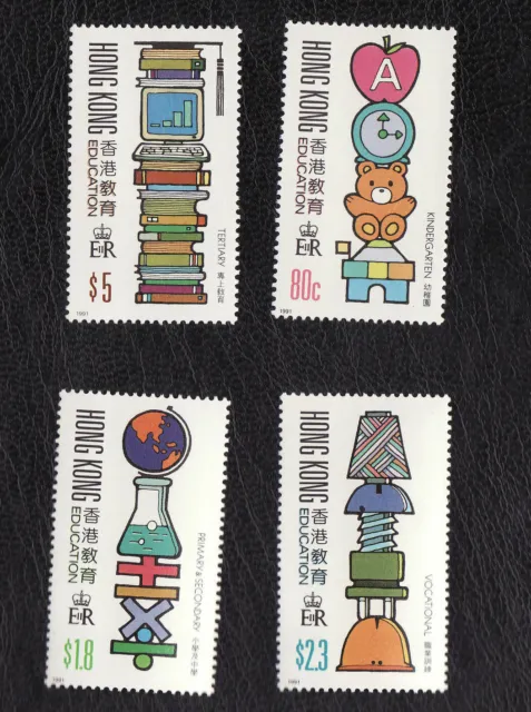 China Hong Kong ,1991 Education.  Complete 4V Mint