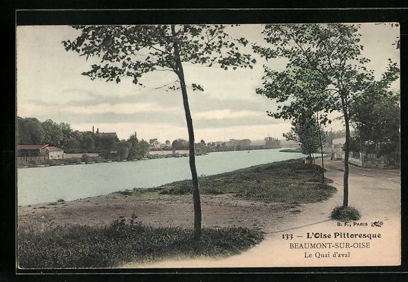 CPA Beaumont-sur-Oise, Le Quai d'aval