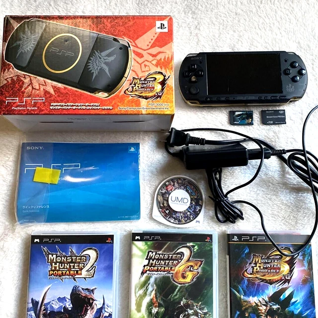 テレビ/映像機器 その他 SONY PSP 3000 Monster Hunter 3rd Limited Edition MHB Accesaries 