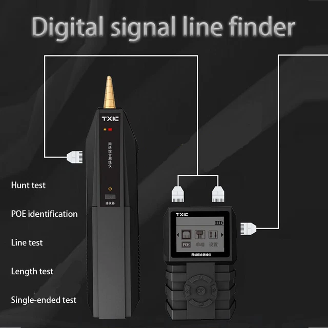 telephone Line Finder Wire Tracker POE Switch Network Cable Tester Multifunction