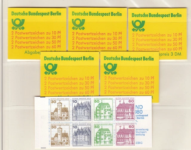 Berlin: 6 Markenheftchen Nr. 12b  postfrisch!    (53)