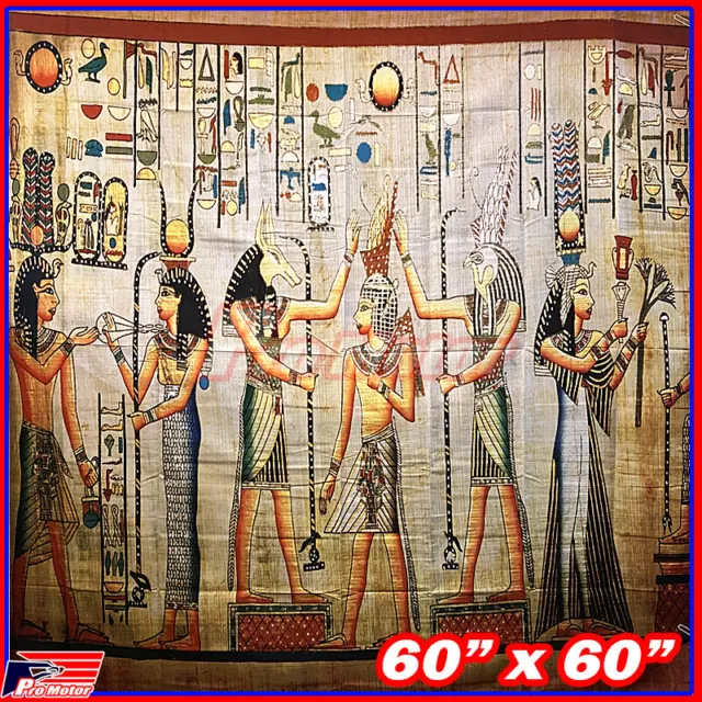 Wall Hanging Tapestry Decor Egyptian Pharaoh Mummy Meditation Bohemian Poster