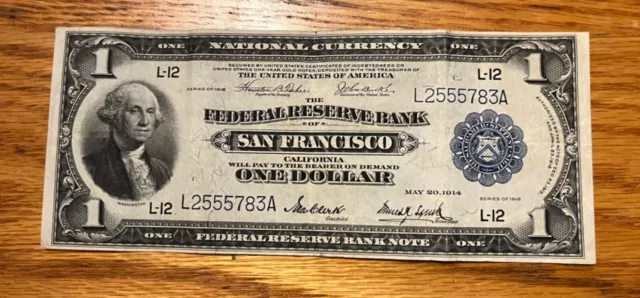1918 Federal Reserve bank,  San Francisco California, Fr-743, Nice