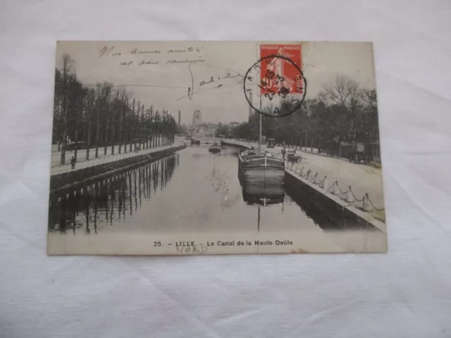 Cpa Nord 59 Lille Le Canal De La Haute Deule