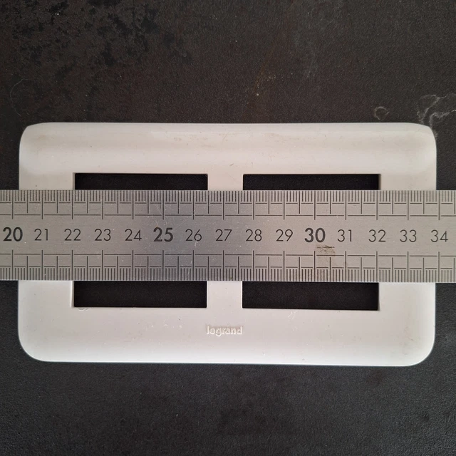 Plaque Triple Legrand Mosaic 78866 - 3 X 2 Modules, Horizontal 57mm - Pour Installation électrique