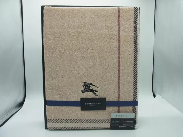 Auth ZQ10 Burberry Unused beautiful towel blanket Nishikawa Sangyo from Japan 2