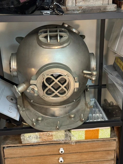 VINTAGE DIVING HELMET US NAVY MARK V Deep Sea Divers Helmet $152.50 ...