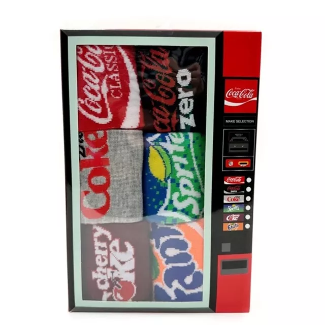 Coca-Cola Diet Cherry Coke Sprite Fanta Vending Machine Crew Socks Mens Womens