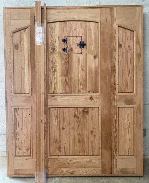 Rustic reclaimed lumber double door w/hardware You choose dimensions solid wood 4