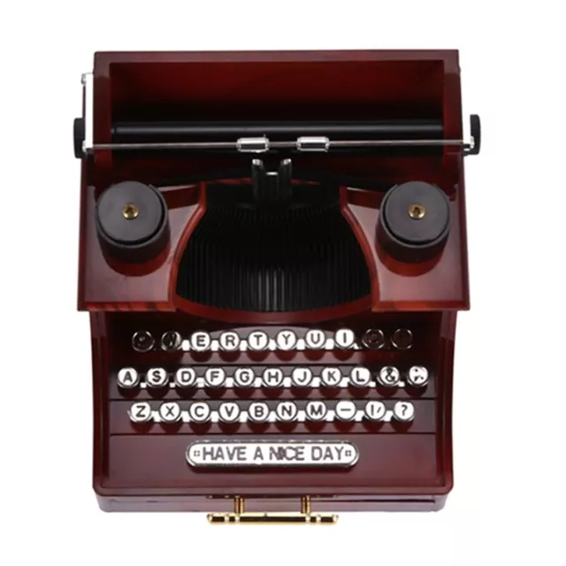 Haus Retro Vintage Schreib Maschine Spiel Uhr Für Haus  Büro Mechanis6569