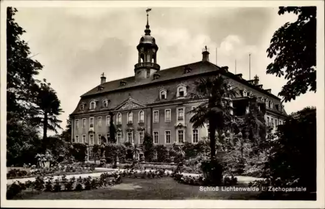 Lichtenwalde bei Niederwiesa Zschopautal ~1940 Schloss Partie mit Außenansicht