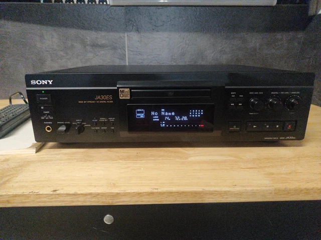 Platine MiniDisc Sony MDS-JA333ES – Argent – MDLP – Occasion Fonctionnelle (lot Pièces)