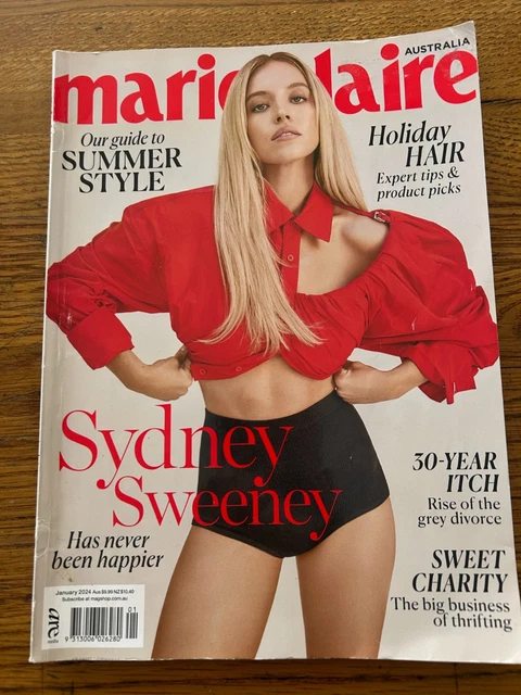 MARIE CLAIRE AUSTRALIA Magazine January 2024 Sydney Sweeney