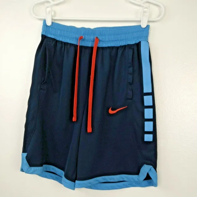 Nike Dri-Fit Shorts Small Black Blue Boys W28