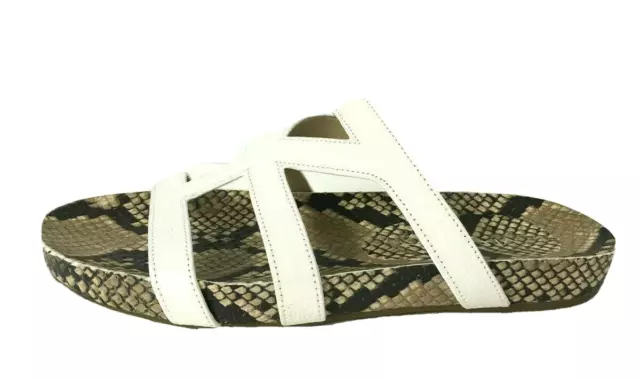 Via Spiga Londa Leather Slide Sandal Sz 8.5, Retail $195 2