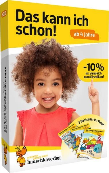 Kindergartenblock-Paket ab 4 Jahre - Das kann ich schon!: 3 bunte Räts 1160048-2