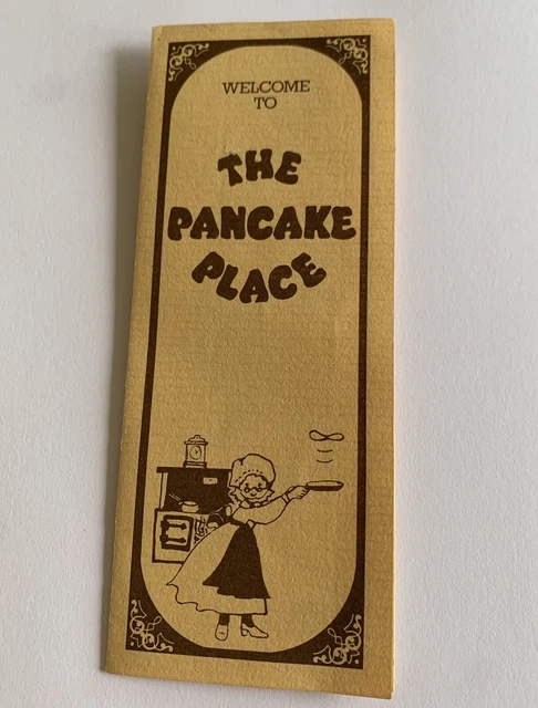 1984 The Pancake Place menu