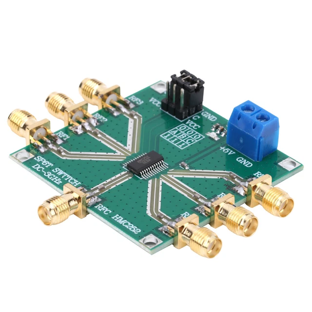 Modulo Interruttore RF HMC349 – SPDT, 4 GHz, 3-5V, 50 Ohm, Ingresso/Uscita SMA