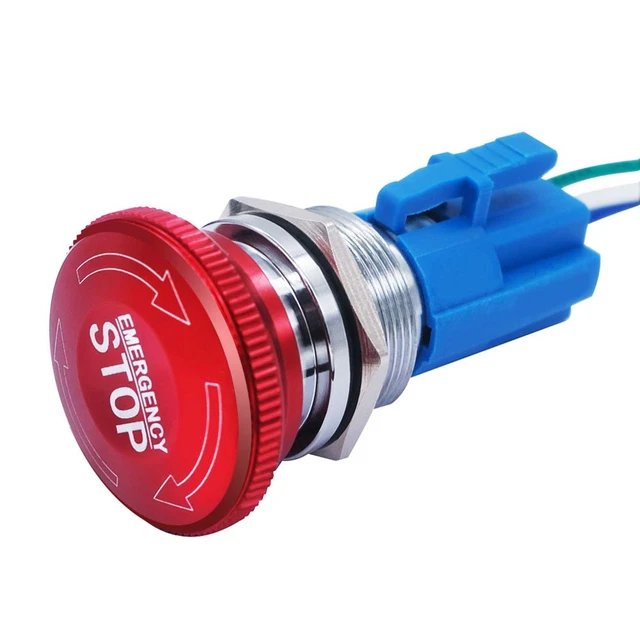 22MM EMERGENCY STOP button switch Metal emergency stop Rotary put push