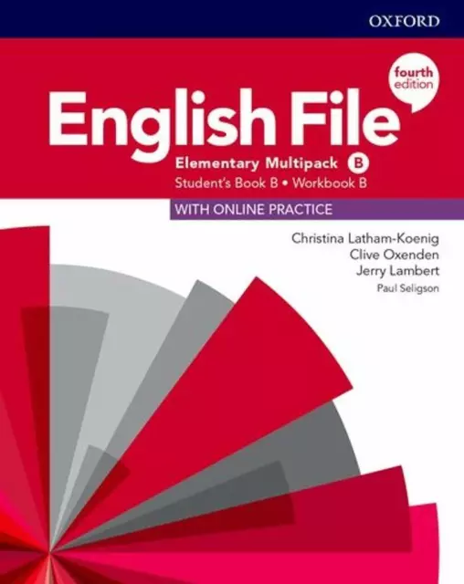 Oxford ENGLISH FILE 4th Edition Elementary MULTIPACK B (Units 7-12 of SB+WB) New