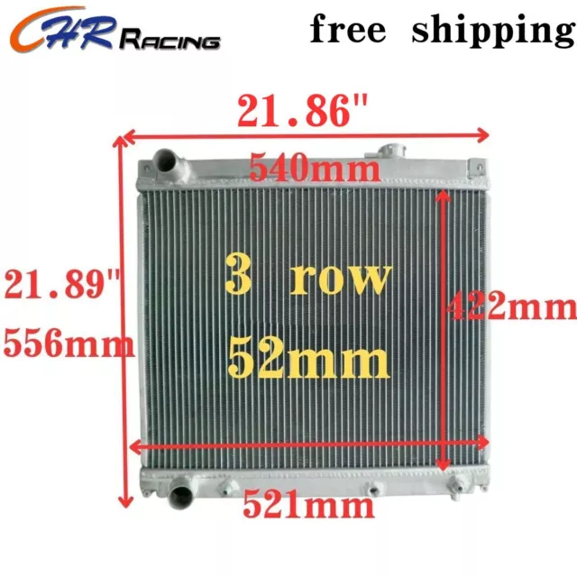 3 Row Aluminum Radiator for 1999-2008 Chevrolet Tracker L4 V6 2.0L 2.5L 2000 01