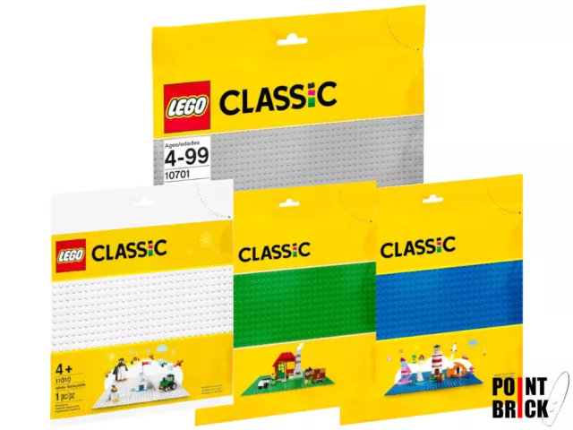Lego Classic Base Verde - Base Blu - Base Bianca - Base Grigia