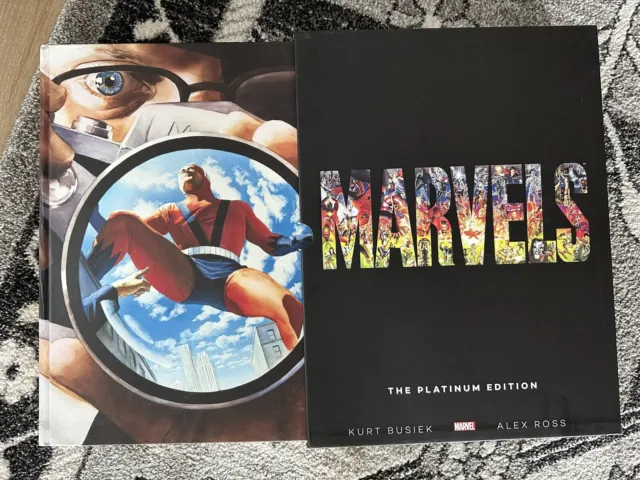 MARVELS Platinum Ed Comic Graphic Novel-Huge w/Slipcase f. Xmen Avengers Spidey