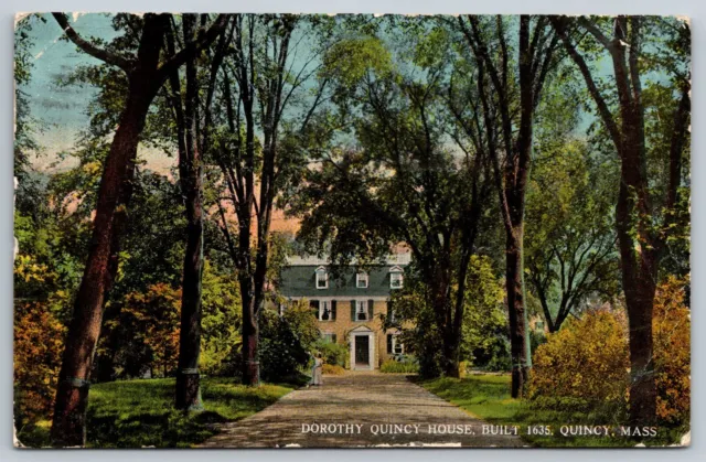 Quincy Massachusetts Dorothy Quincy House Posted 1916 Postcard