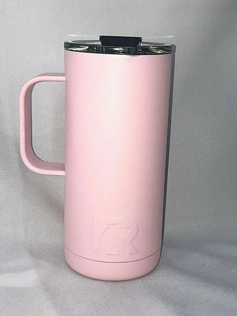 RTIC 16 Oz Baby Pink  Travel Coffee Cup Stainless Steel Vacuum Insulated 1251 2