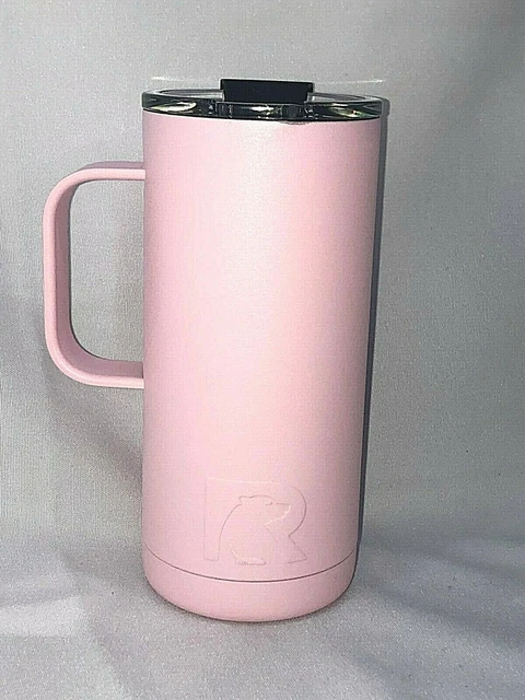 RTIC 16 Oz Baby Pink  Travel Coffee Cup Stainless Steel Vacuum Insulated 1251 2