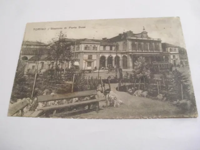 Torino - stazione di Porta Susa - spedita f. p. + tram