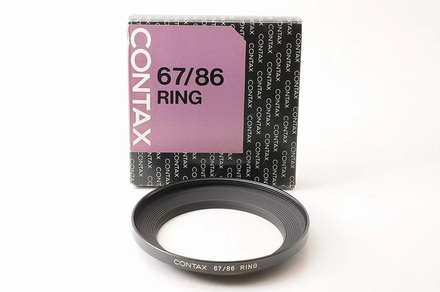 【ALMOST UNUSED TOP MINT+】Contax 67/86 Ring step up ring adapter In Box From JP