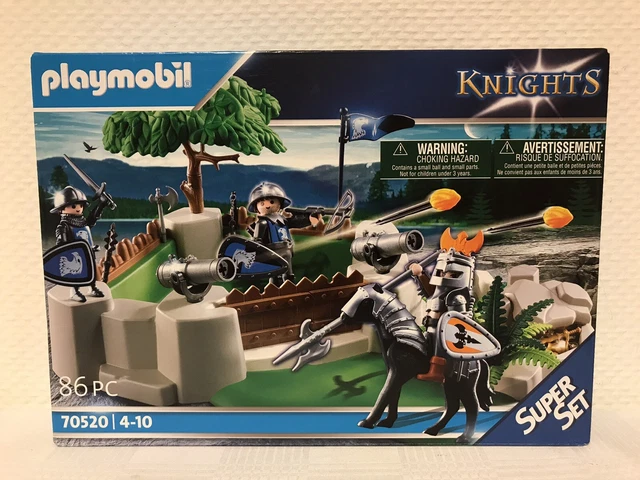 Set Playmobil 7975 - 3 Chevaliers Dragons Rouges - Neuf Sous Blister Original