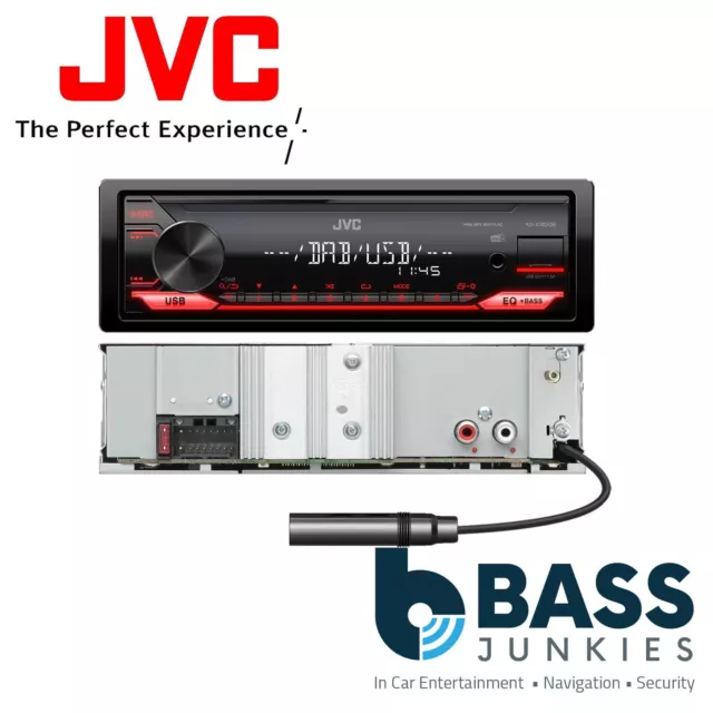 JVC KD-X282DBT Car Stereo Digital Media Receiver Bluetooth USB DAB+ Radio  Tuner