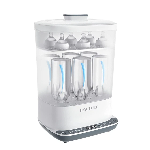 Baby Bottle Sterilizer and Dryer, 6-In-1 Electric Steam Sterilizer for Baby Bott